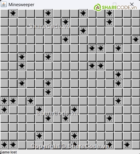 dò min,minesweeper,game,code java